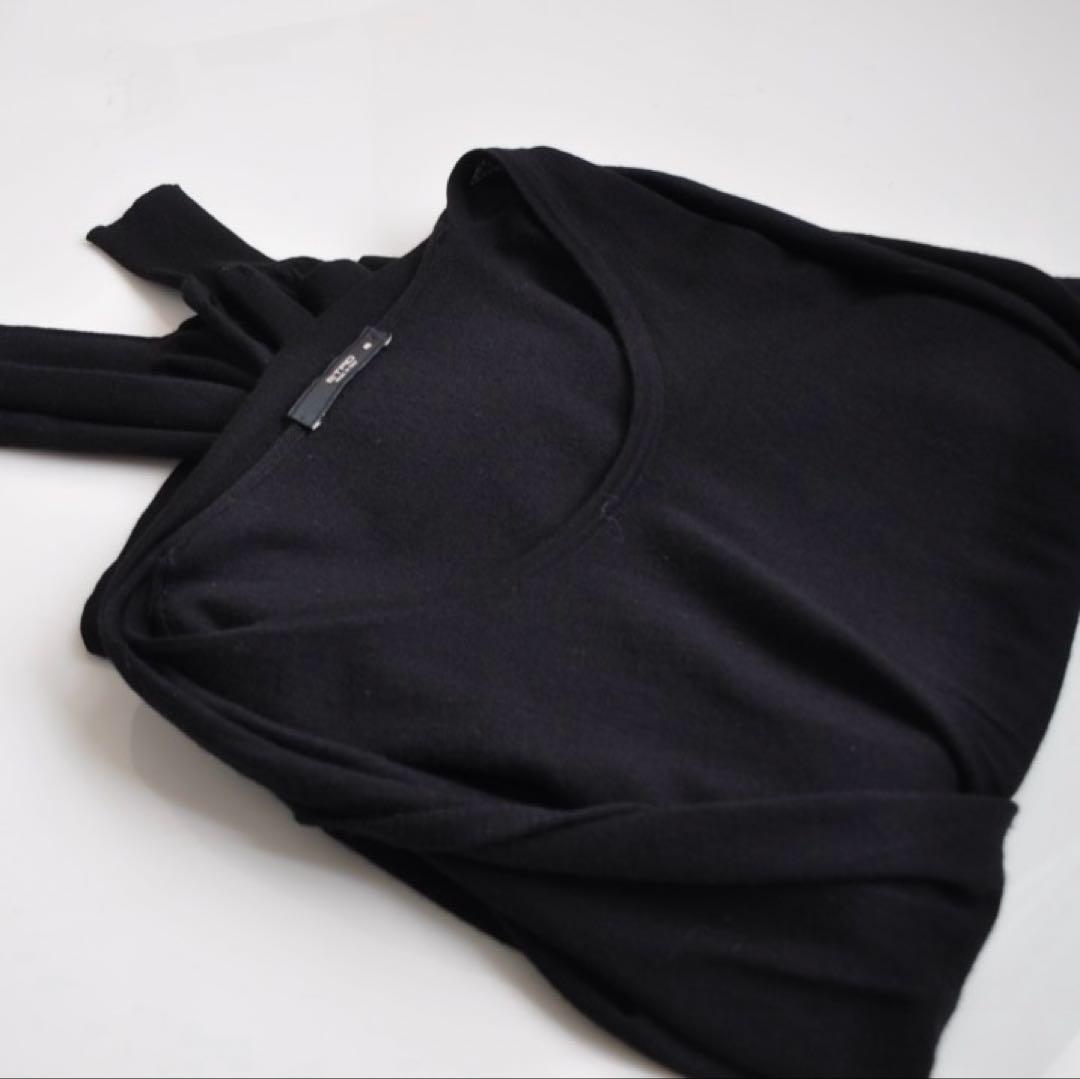 ETRO ♡ ボウタイリボンニットプルオーバー ブラック - メルカリ