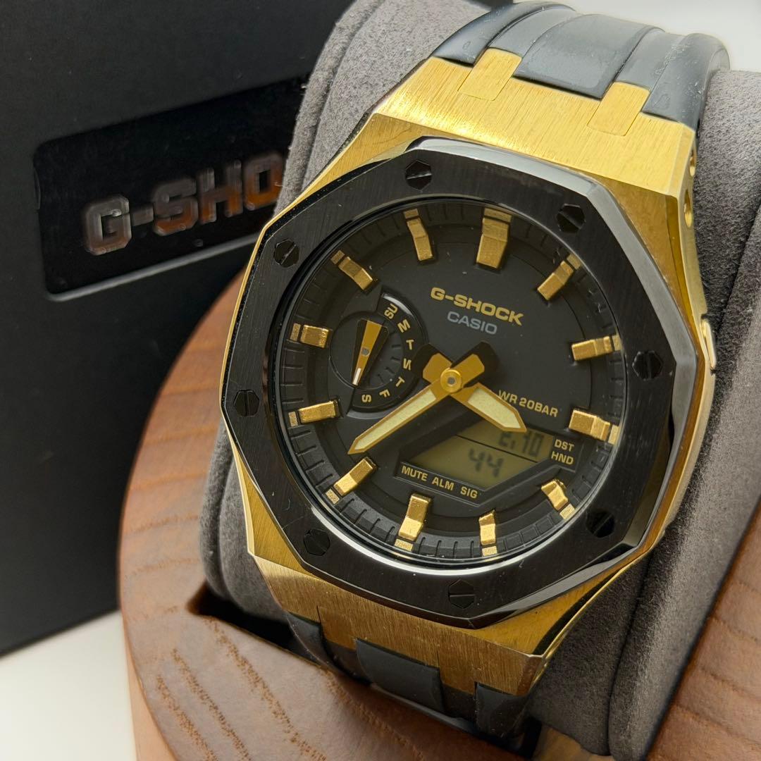 【希少】カシオ　G-SHOCK GA-2100TH デジタル　箱付き　ベタあり G-SHOCK（Gショック）HIDDEN GLOW SERIES ホワイト GA-2100HDS-7AJF