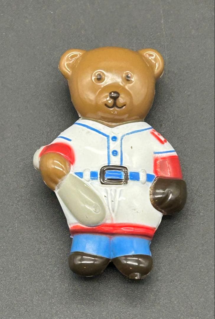 サンリオ　ベア　くま　ブローチ　旧ロゴ　昭和レトロ　1986 日本製