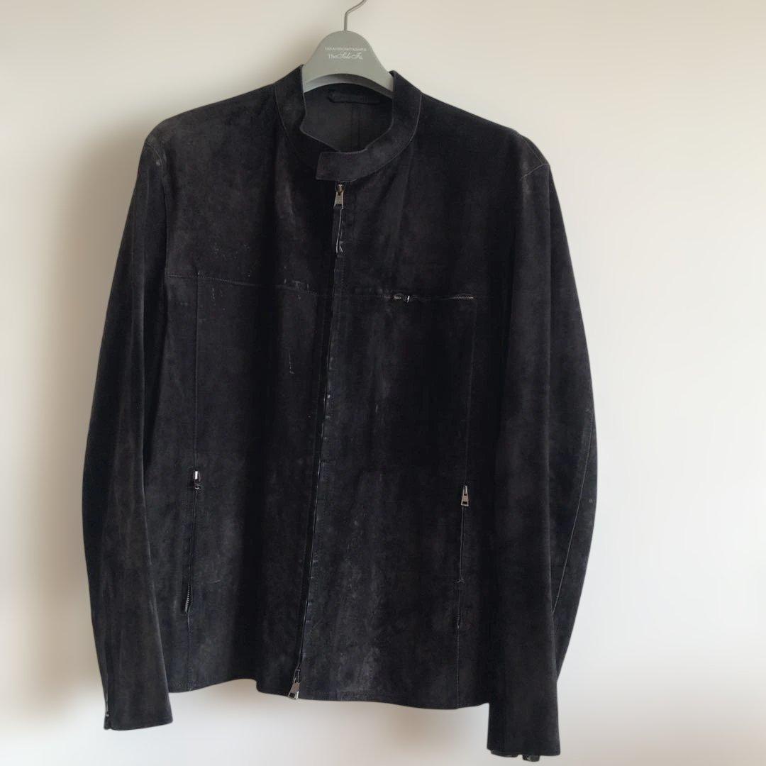 グッチGUCCI スウェード　シングルライダース　サイズ48 グッチGUCCI スウェード シングルライダース サイズ48 - メルカリ