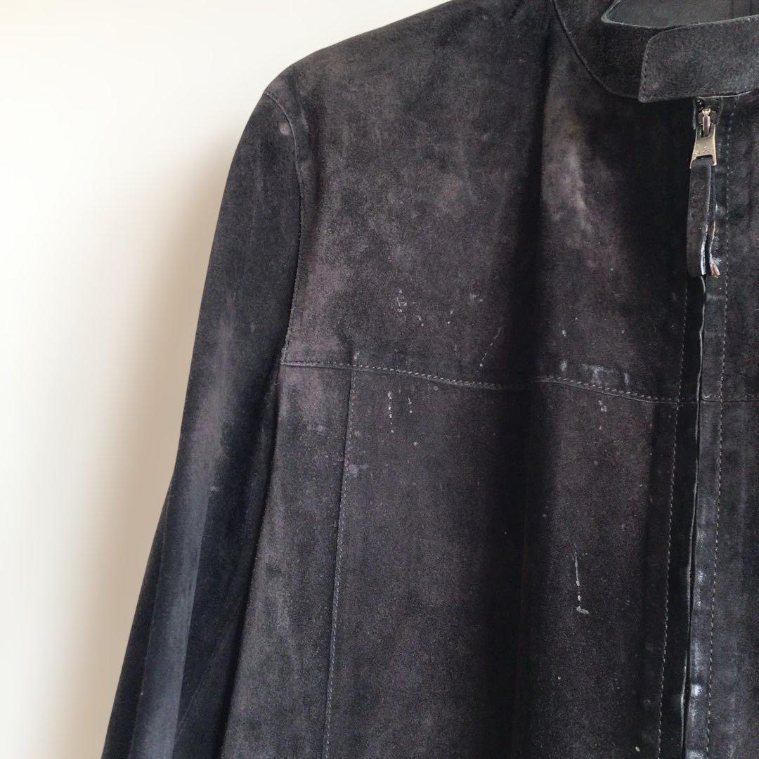 グッチGUCCI スウェード シングルライダース サイズ48 - メルカリ