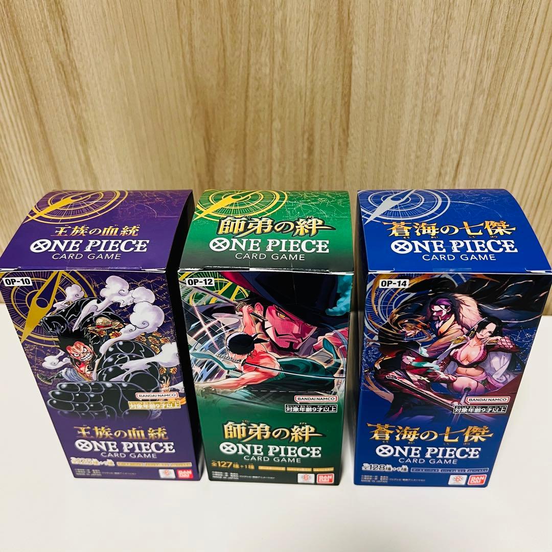 新品未開封テープ付】王族の血統.師弟の絆.蒼海の7傑 ワンピースカード