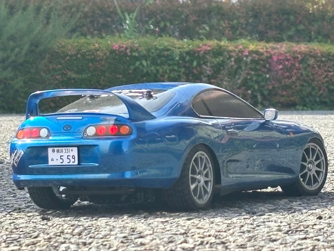 【タミヤ】BT-01スープラ 青 LED付 (撮影使用車)