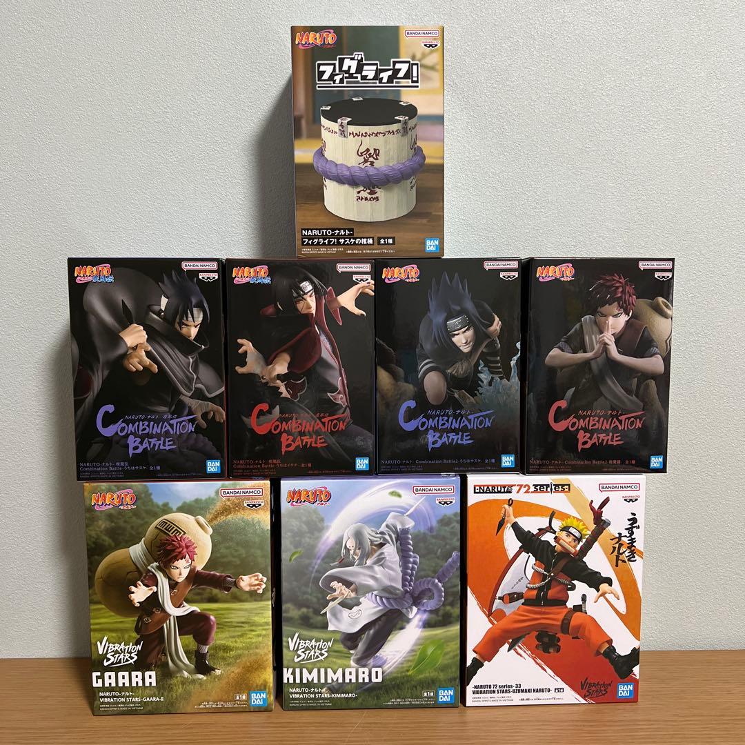 NARUTO－ナルト－ フィギュア まとめ売り 8体セット NARUTO-ナルト- 疾風伝 うずまきナルト&うちはサスケ 忍界大戦セット
