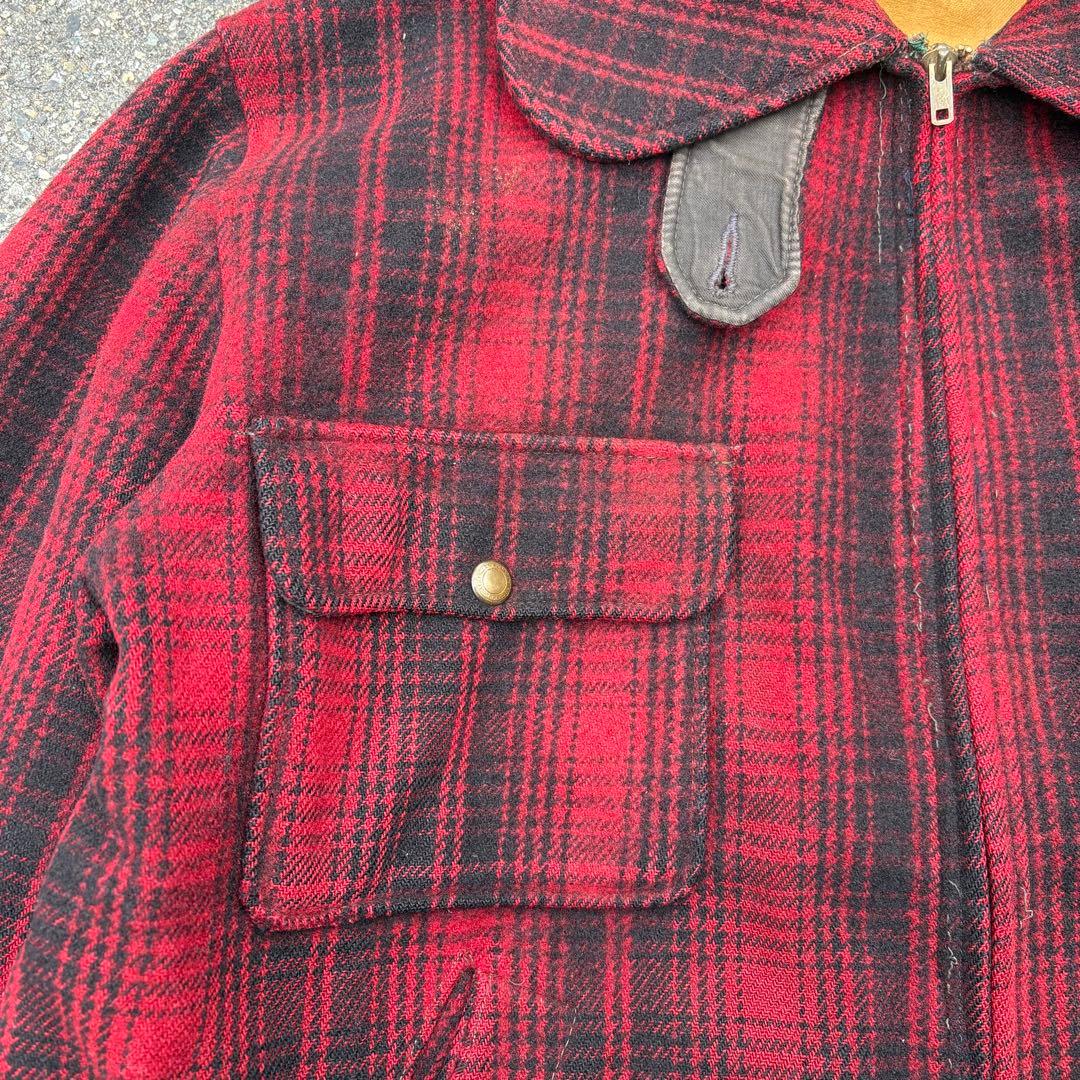 右*肘様 50s Woolrichマッキーノジャケット ハンティングジャケットU