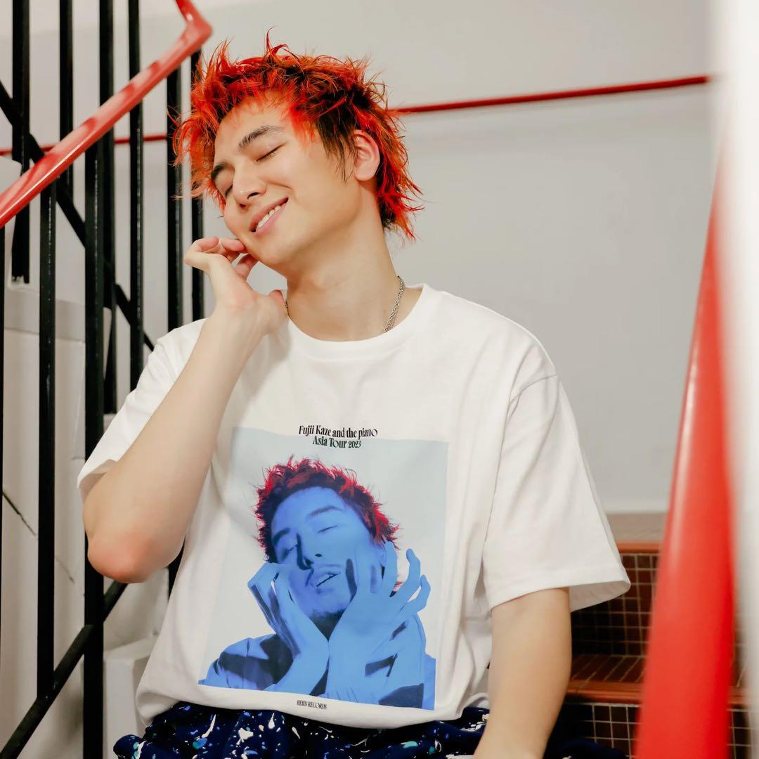 藤井風 アジアツアー Tシャツ Blue Kaze T-shirt Lサイズ - メルカリ