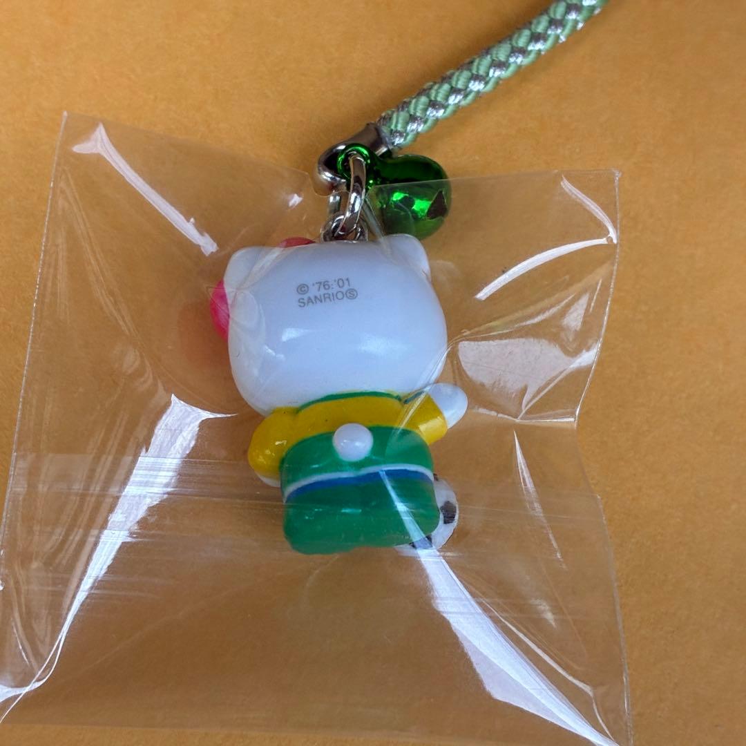 ☆激レア☆体育会系 サッカー部 ストラップ 根付☆ハローキティ 2001年