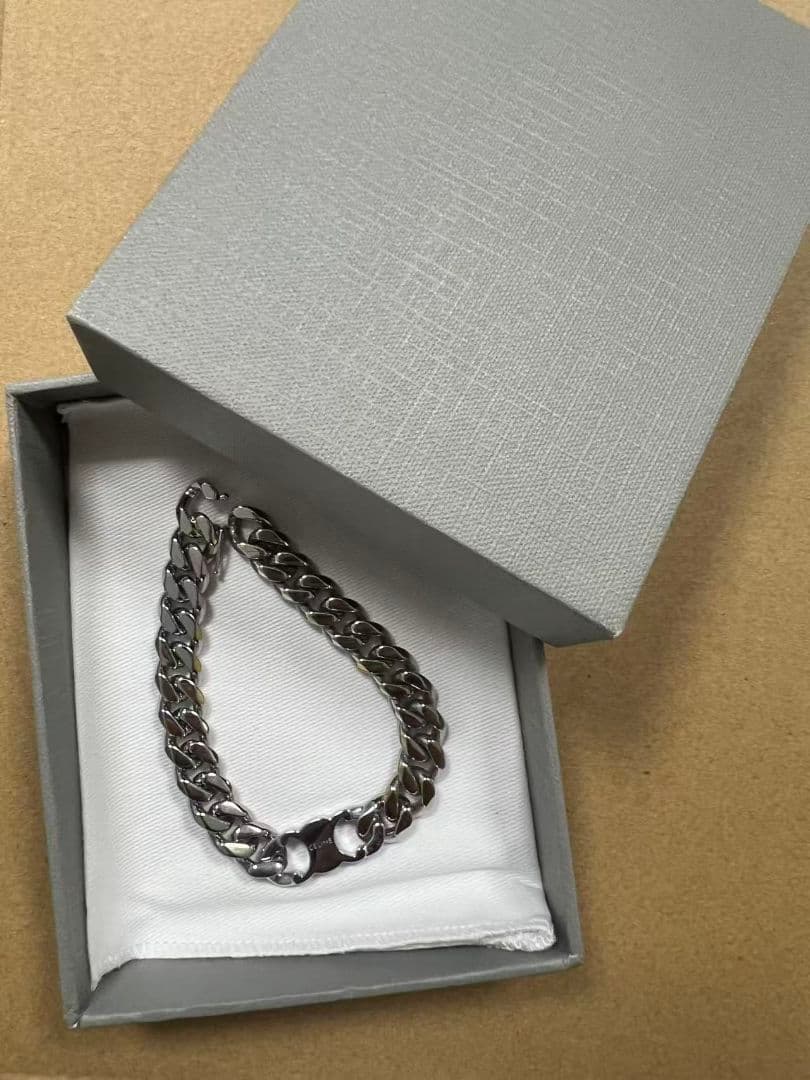 CELINE シルバー チェーンブレスレット新品同様