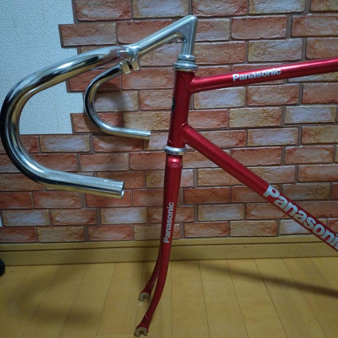 大きめ！競輪NJS認定 Panasonic ピストフレーム レッド - メルカリ