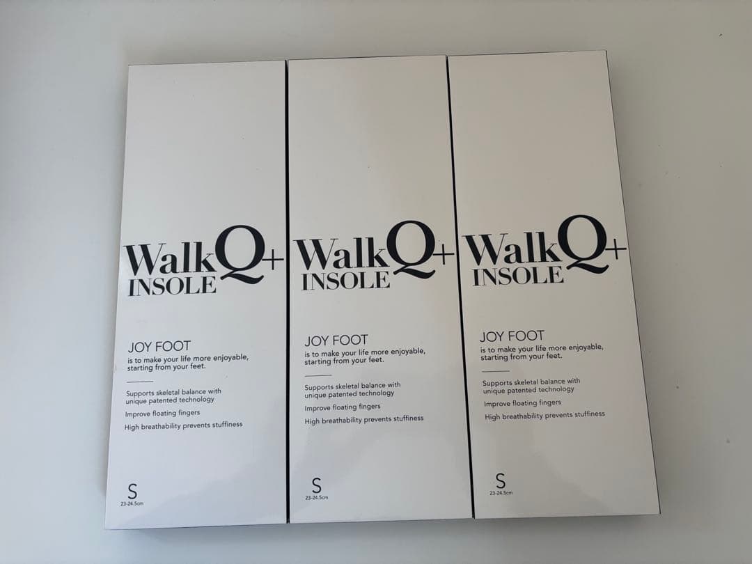 WalkQ+ INSOLE ウォーキュットインソール Sサイズ 3箱セット
