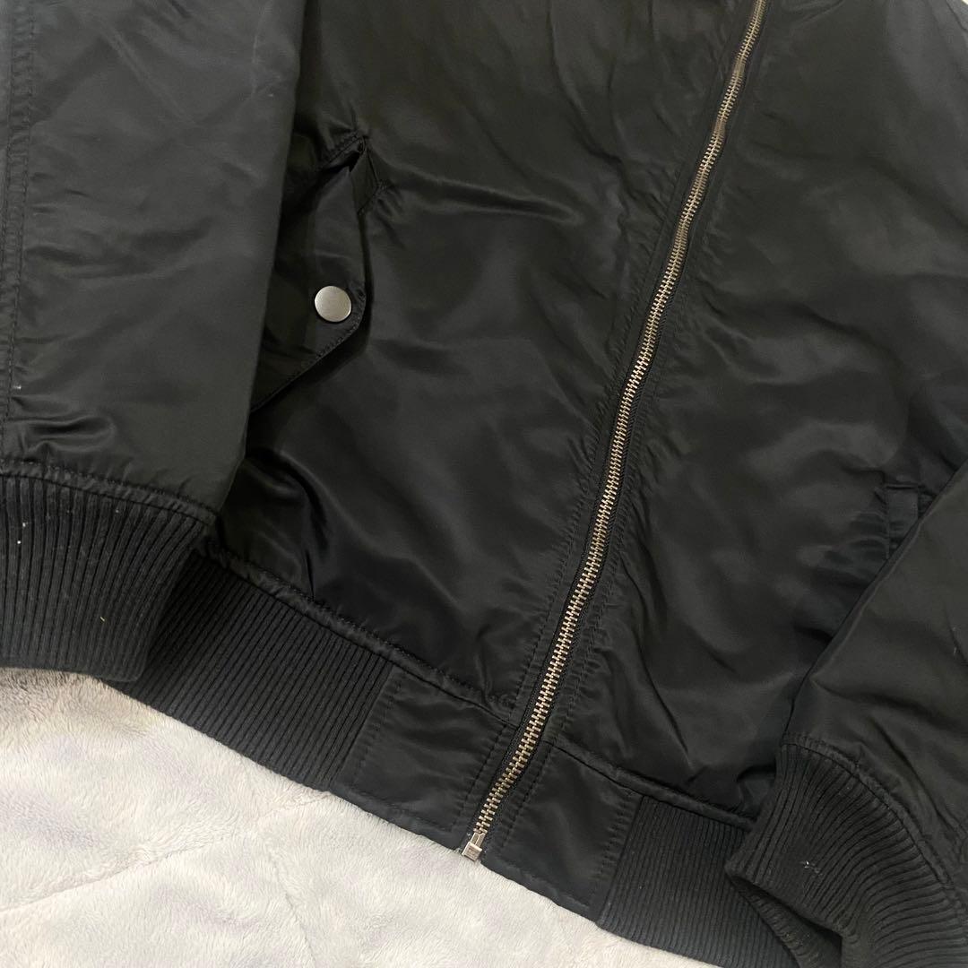 オールドGAP フライトジャケット MA-1 ブラック サイズL 裏地ブルー