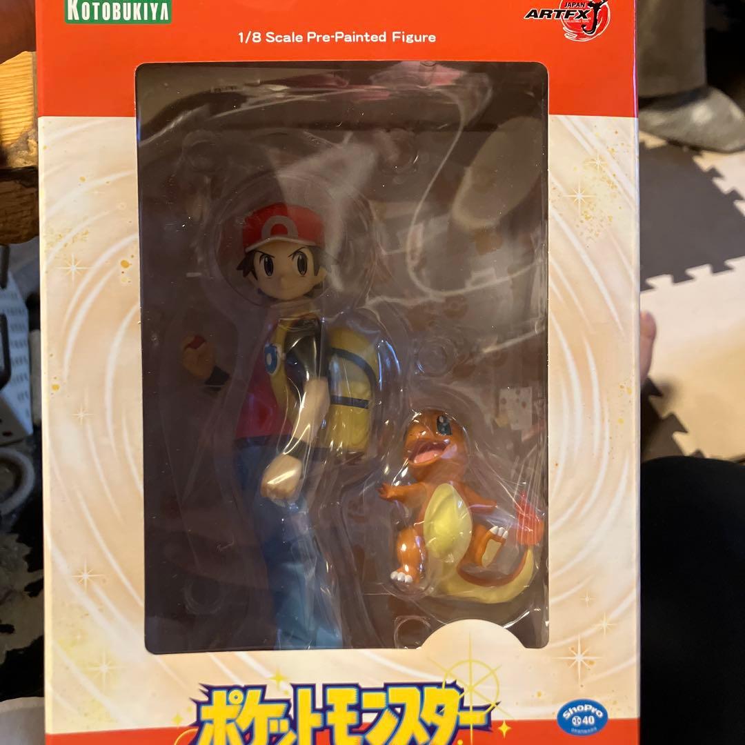 ポケモン　レッドwithヒトカゲ　レアフィギュア ポケモン】ARTFX J『レッド with ヒトカゲ』1/8 完成品フィギュア