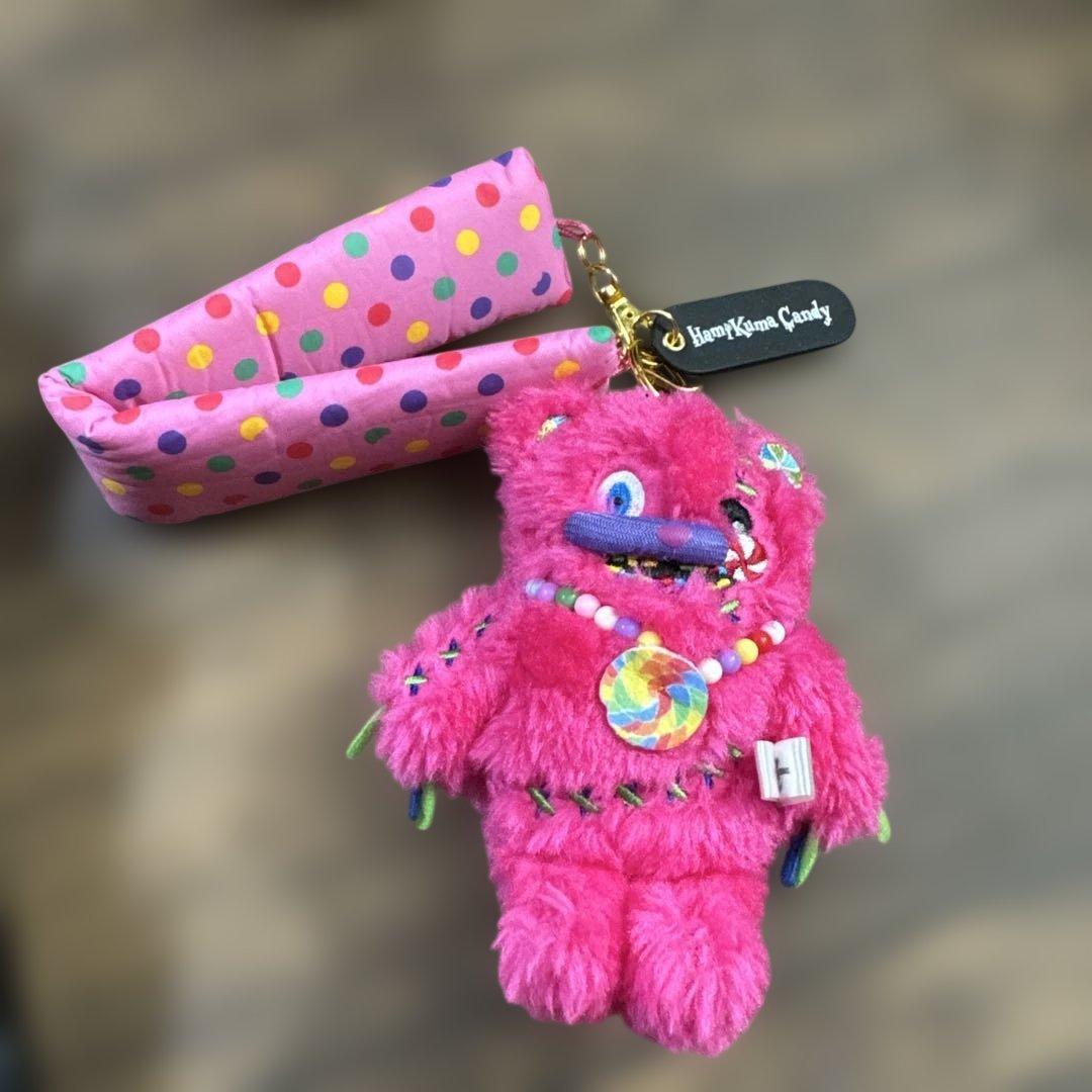 匿名配送】USJ ハミクマ キャンディ ぬいぐるみキーホルダー - メルカリ