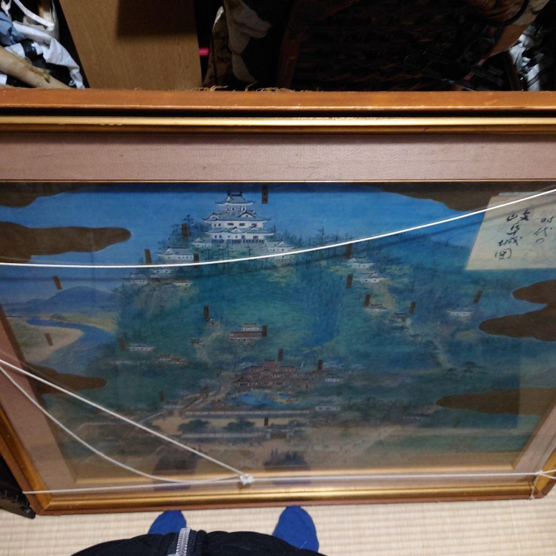 織田信長公時代の岐阜城図 稲葉山風景