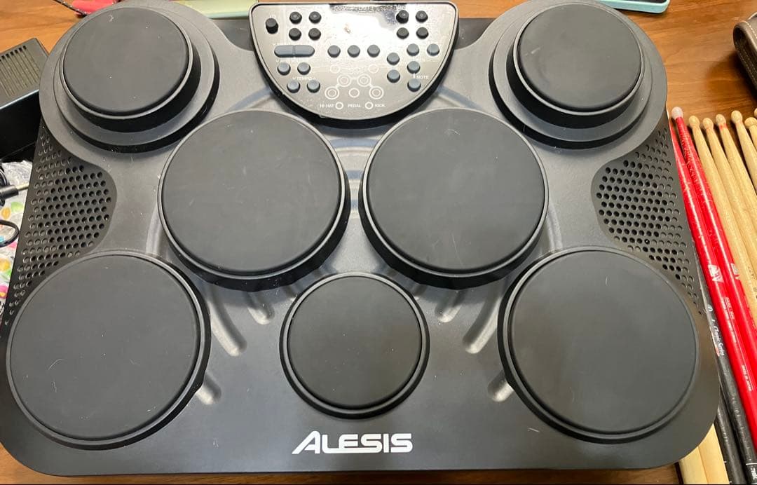 ALESIS 電子ドラム 7パッド フットペダル2個