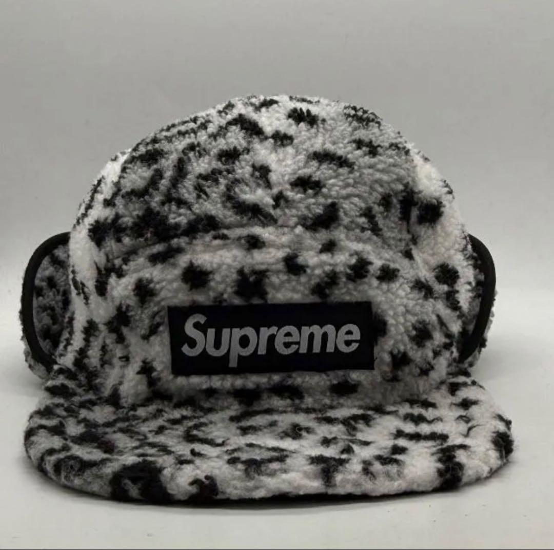 帽子 Supreme Leopard Polar Fleece Camp Cap