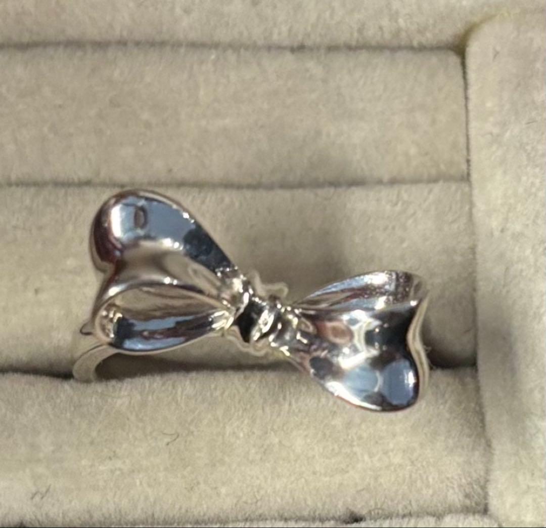 最終価格！ビズー K18WG 3g ピンキーリング・リュバン 2号