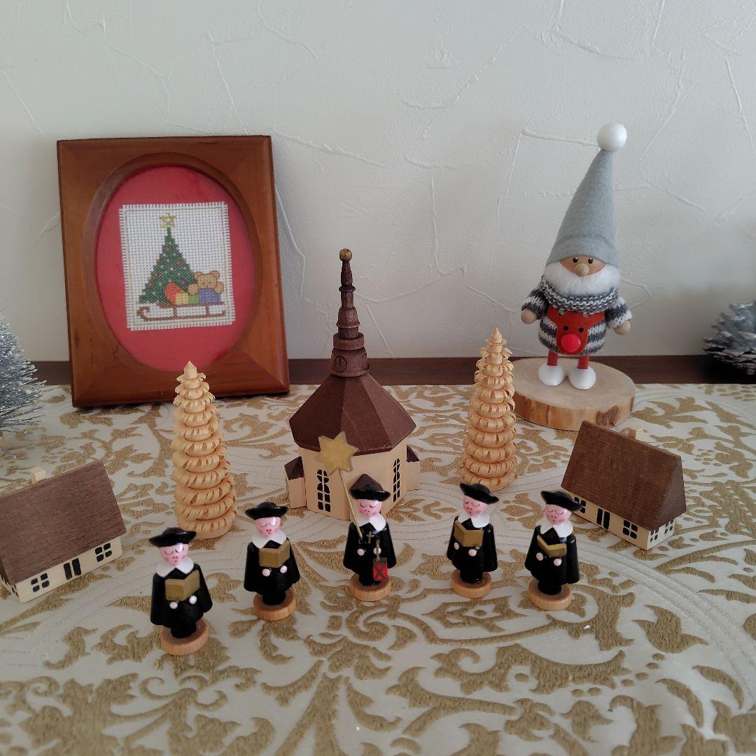 ドイツ ザイフェン　クリスマス 木製 オブジェ