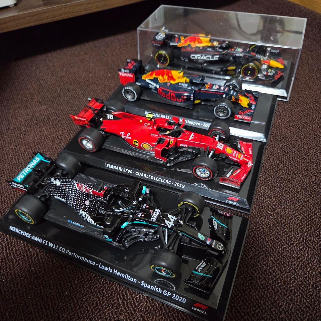デアゴスティーニ　ビッグスケール F1コレクション3台とフラーゴ1台の4台セット 1/24ダイキャストF1モデルが全80種類、隔週刊『ビッグスケール F1