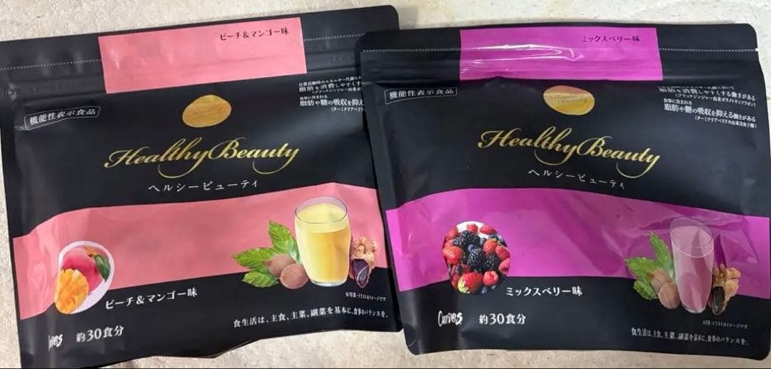 新品 カーブス ヘルシービューティー ミックスベリー味 ピーチ&マンゴー味