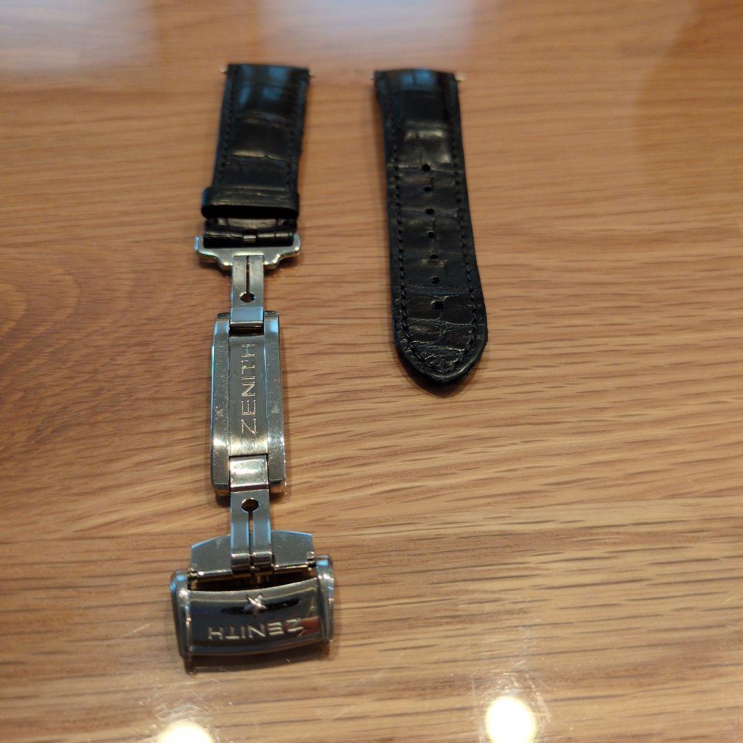 ふ*く様 更に値下げ☆ZENITH 純正Dバックル18mmステンレス＆ベルト21