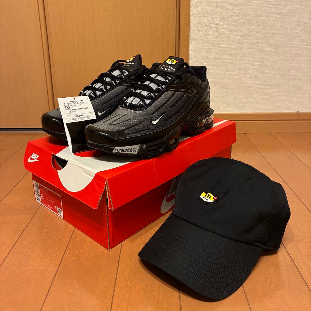 【極美品】NIKE Air Max Plus 3 26cm Black Grey
