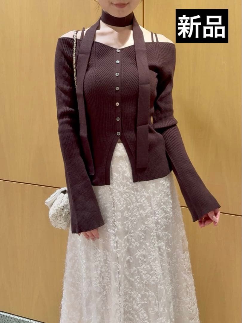 新品　スナイデル♡タイ付きニットプルオーバー