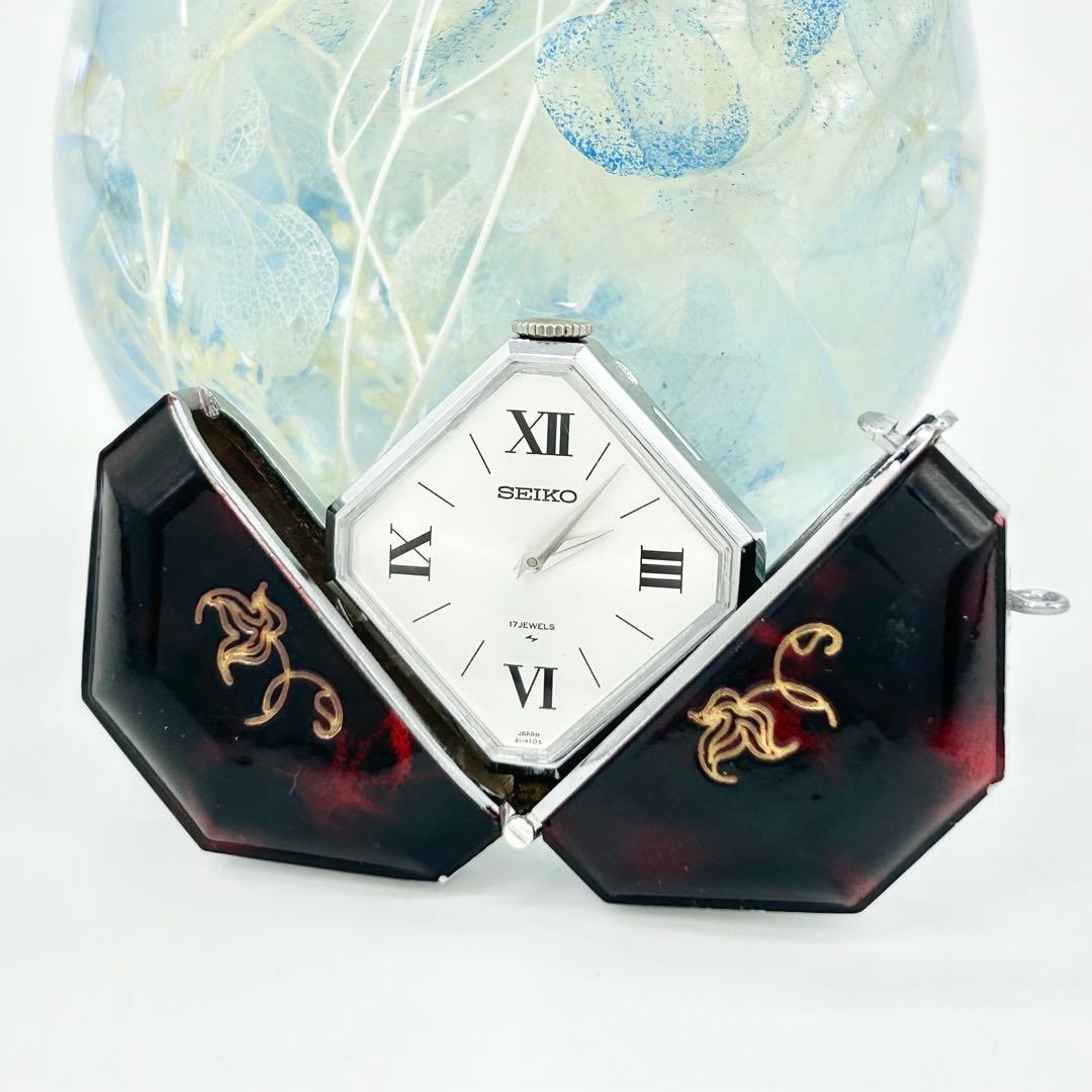 SEIKOセイコー 21-7510 桃太郎 ペンダント 希少 手巻き 時計