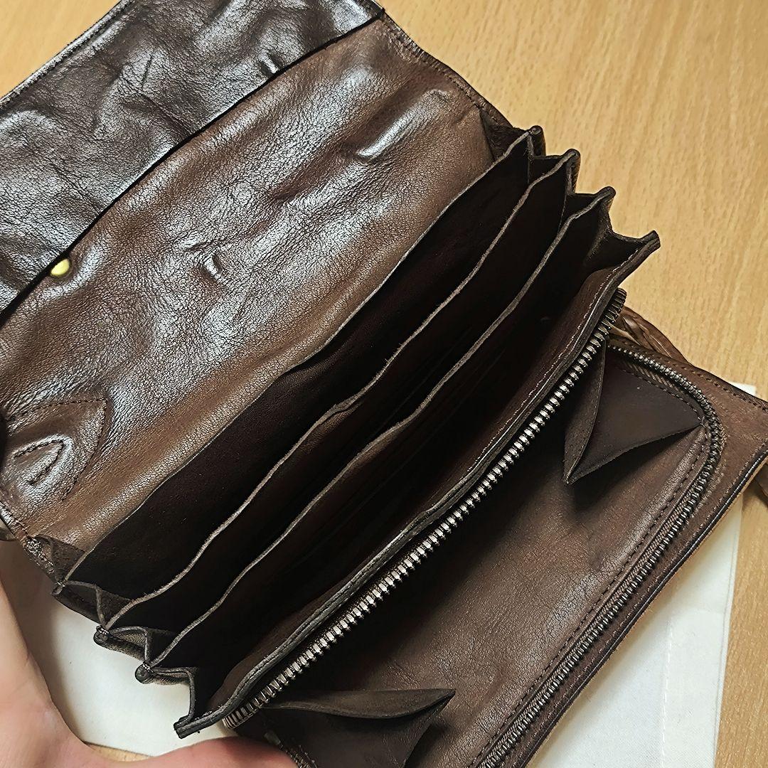 廃盤品 シンパシーオブソウル アナック ウォレット 迷彩 長財布 山羊革