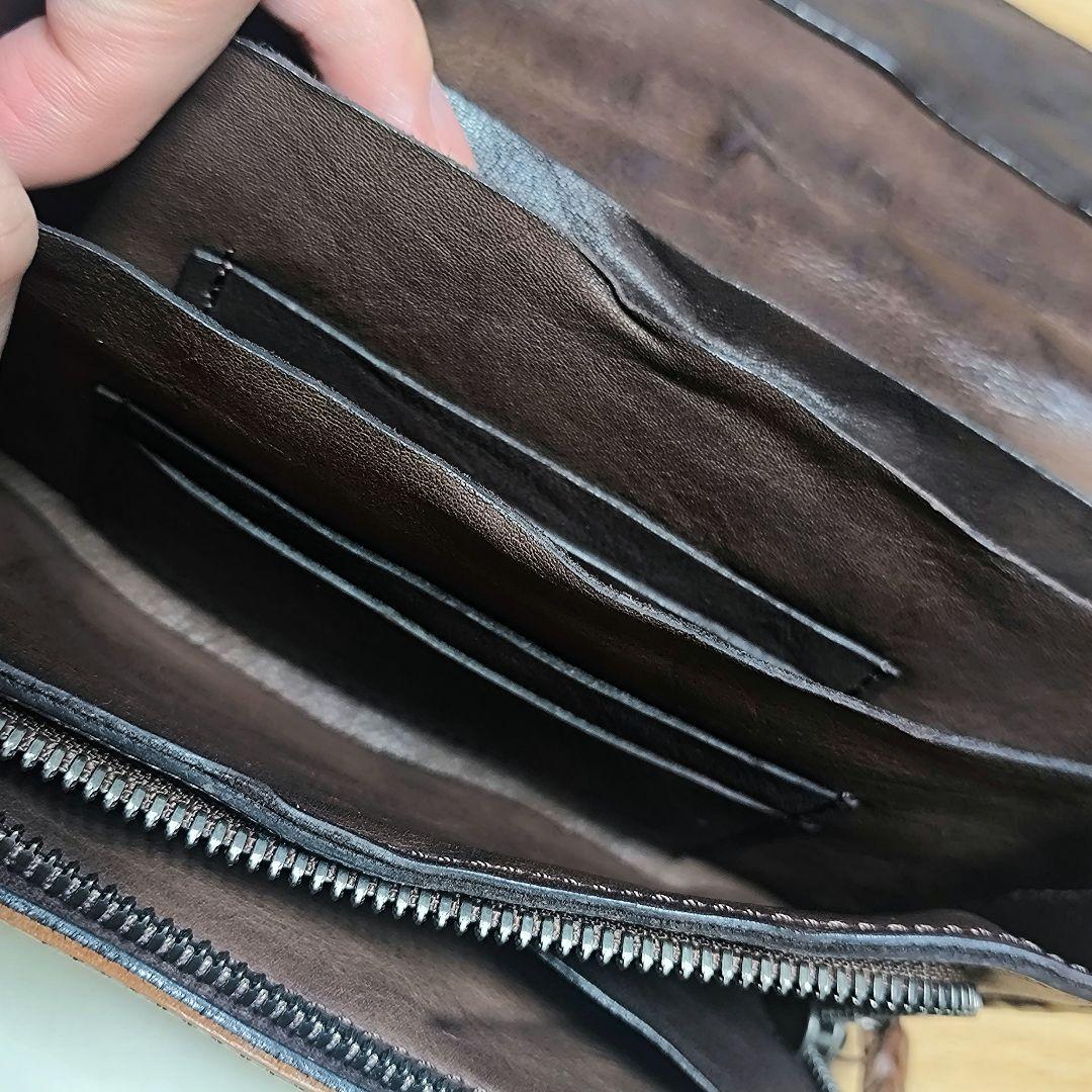廃盤品 シンパシーオブソウル アナック ウォレット 迷彩 長財布 山羊革