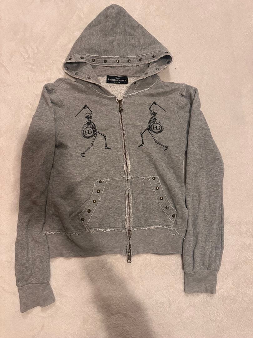 Hysteric Glamour スケルトンパーカー グレー