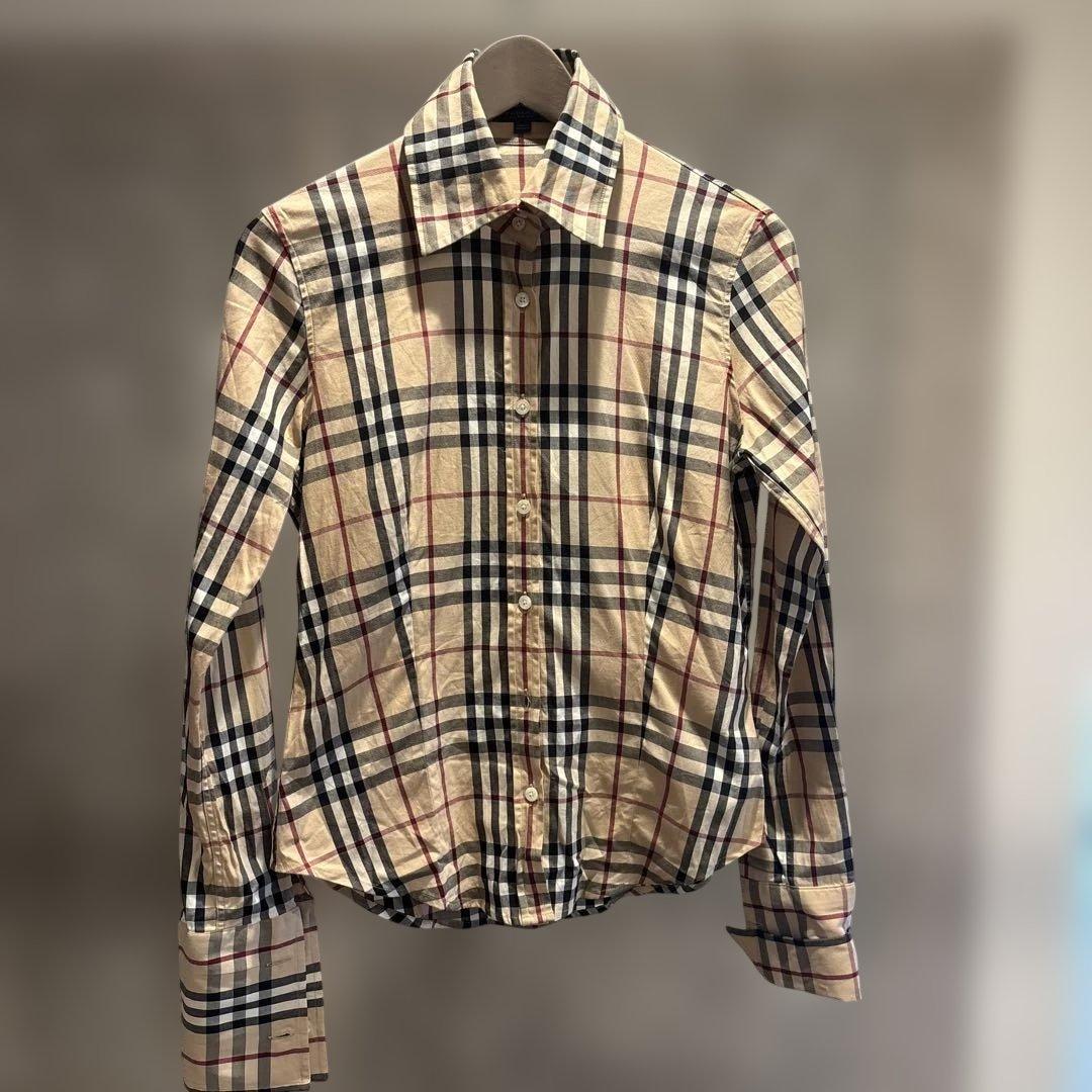 BURBERRY チェック柄 長袖シャツ Sサイズ - メルカリ