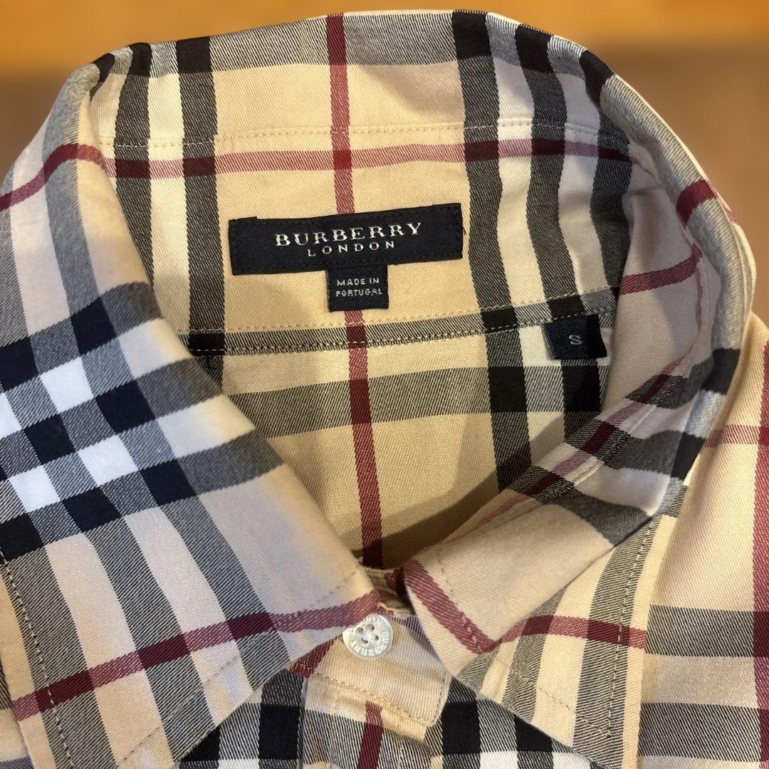 BURBERRY チェック柄 長袖シャツ Sサイズ - メルカリ