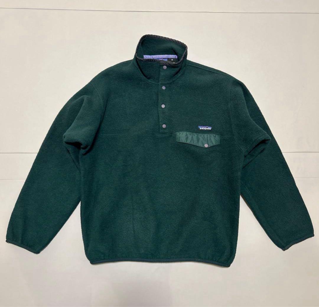 阿*部様 patagonia シンチラスナップt グリーン Mフリースパタゴニア patagonia（パタゴニア） シンチラ スナップT フリースジャケット S
