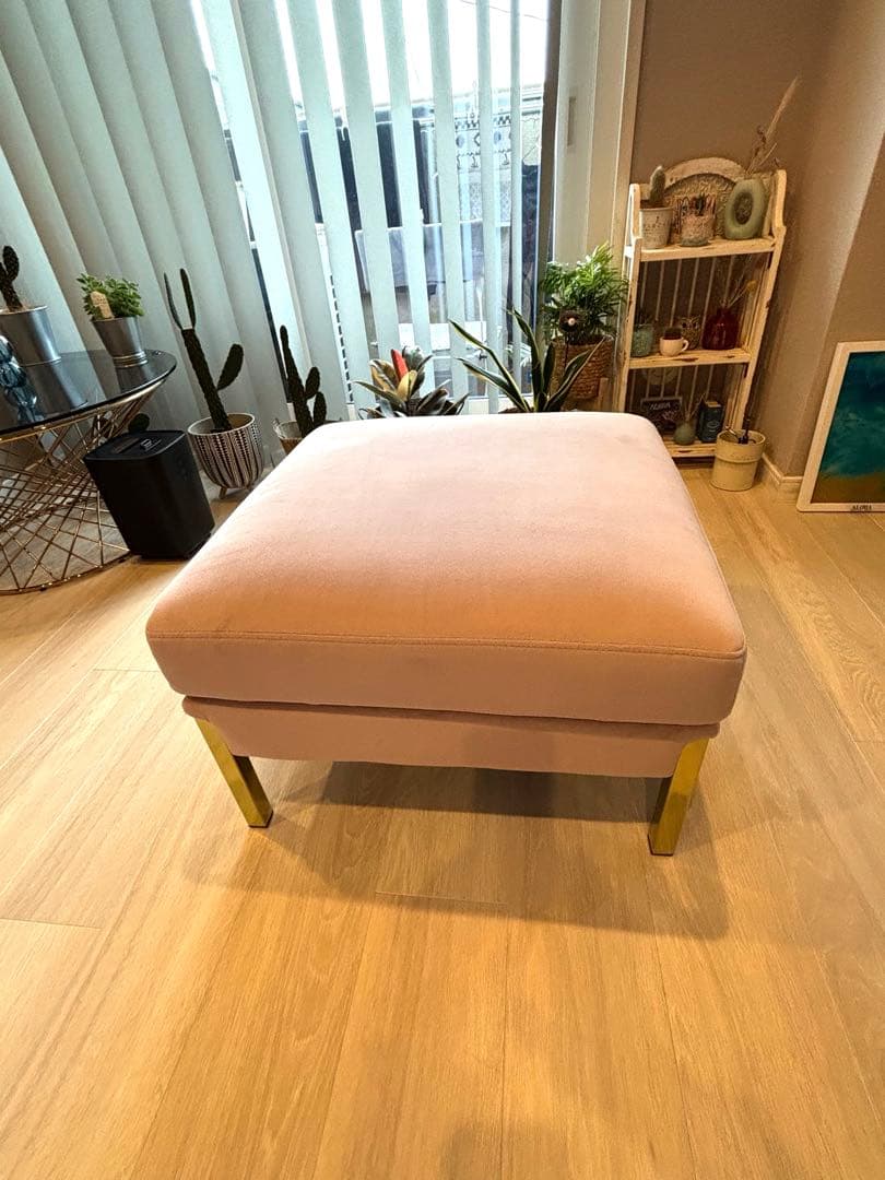 フランフラン　ソファオットマン　ピンク