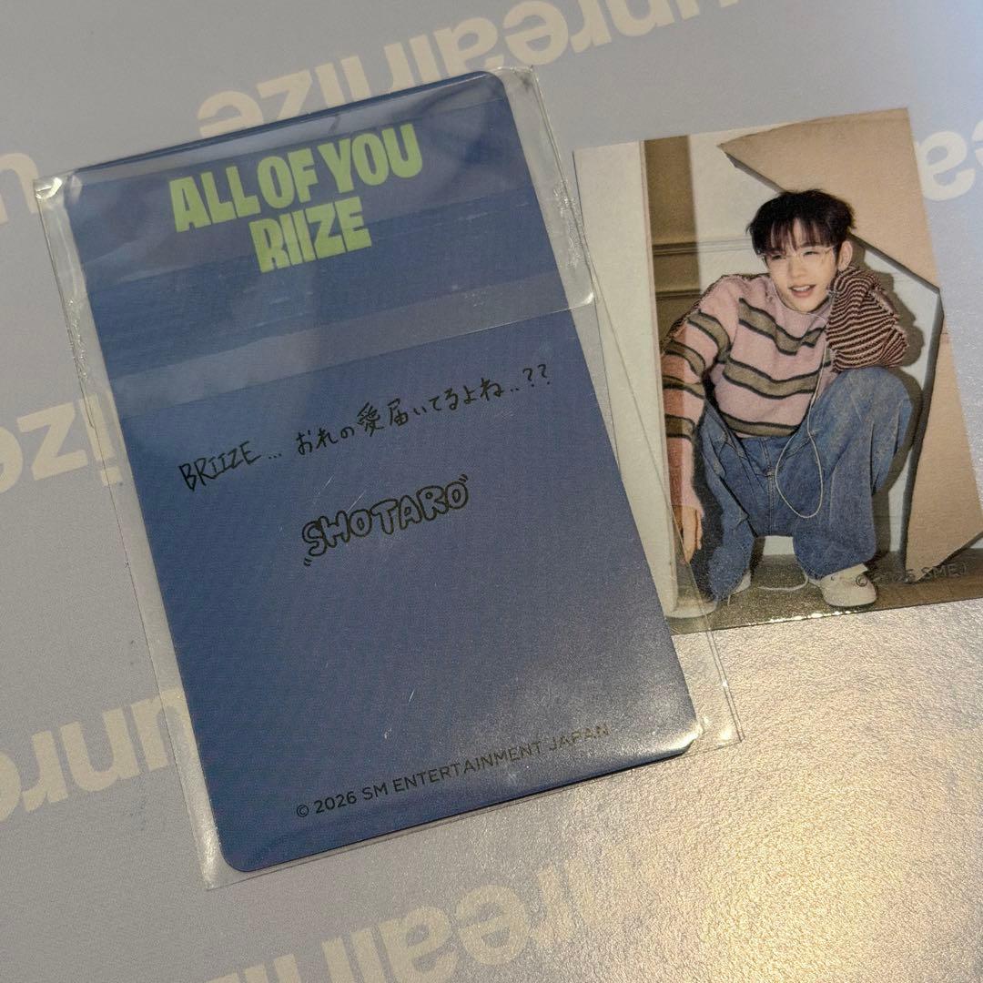 RIIZE ショウタロウ All of You 原宿 POPUPトレカ - メルカリ
