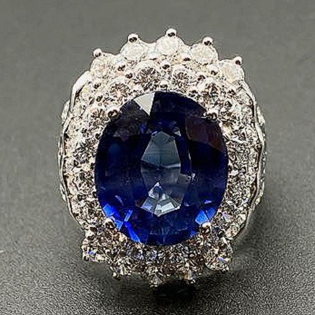 mimiスリランカ産 天然ブルーサファイア9CTサファイアSV925 指輪
