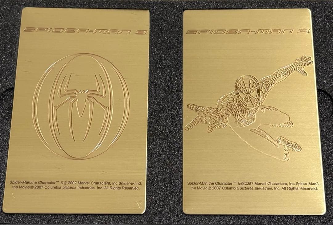 スパイダーマン 金属製プレートセット