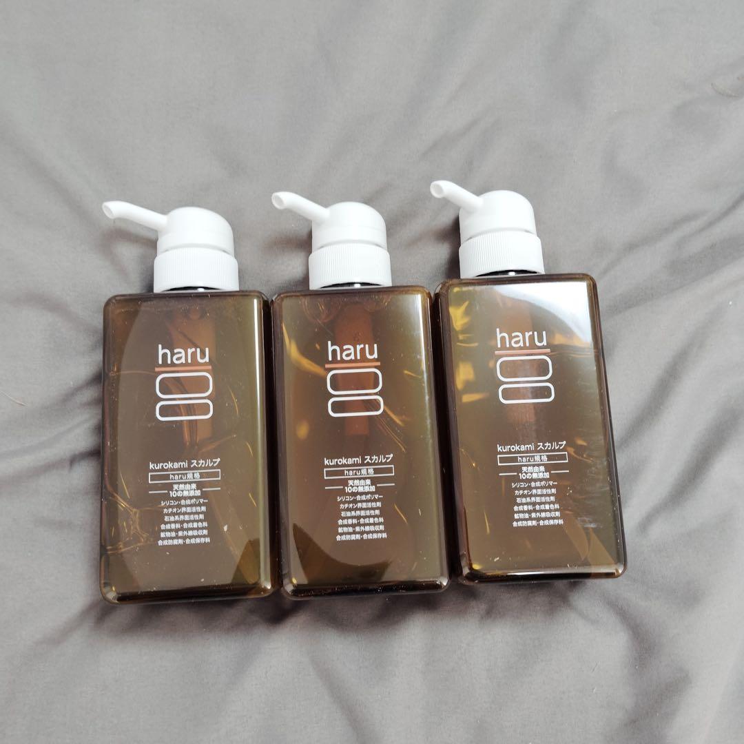 zk3856 haru　100％天然由来のkurokamiスカルプ　3本セット