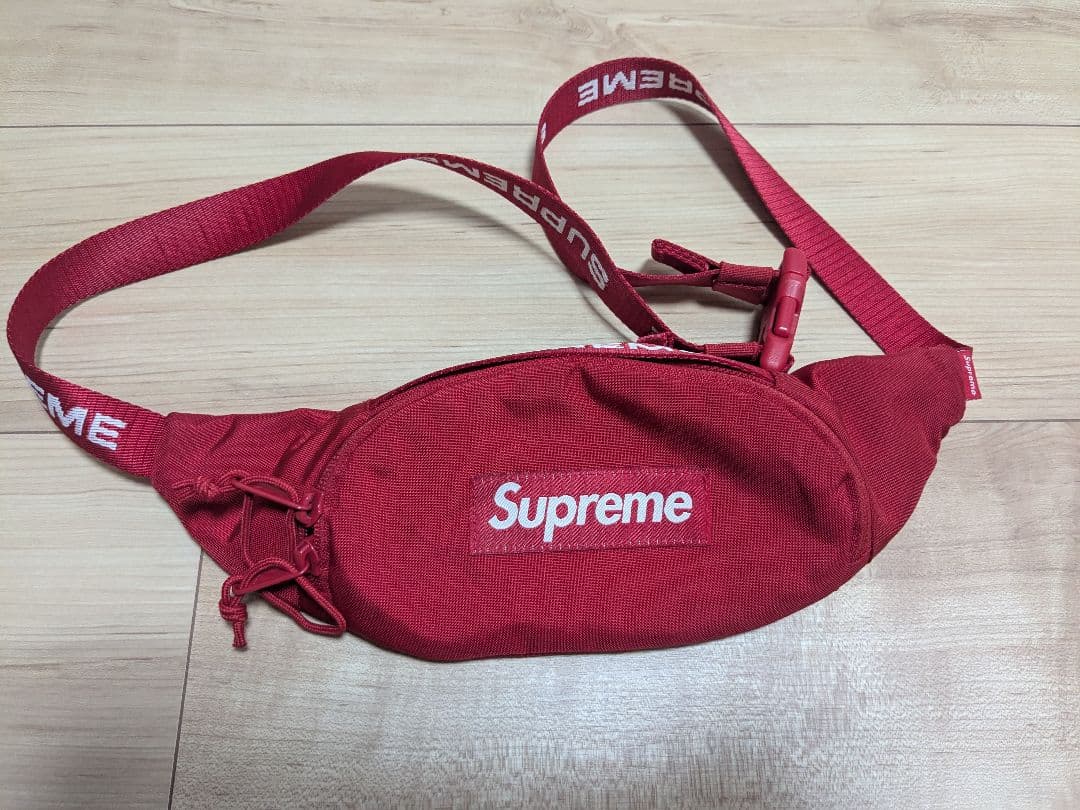 Supremeシュプリーム ボディバッグ ウエストバッグ 赤レッド - メルカリ