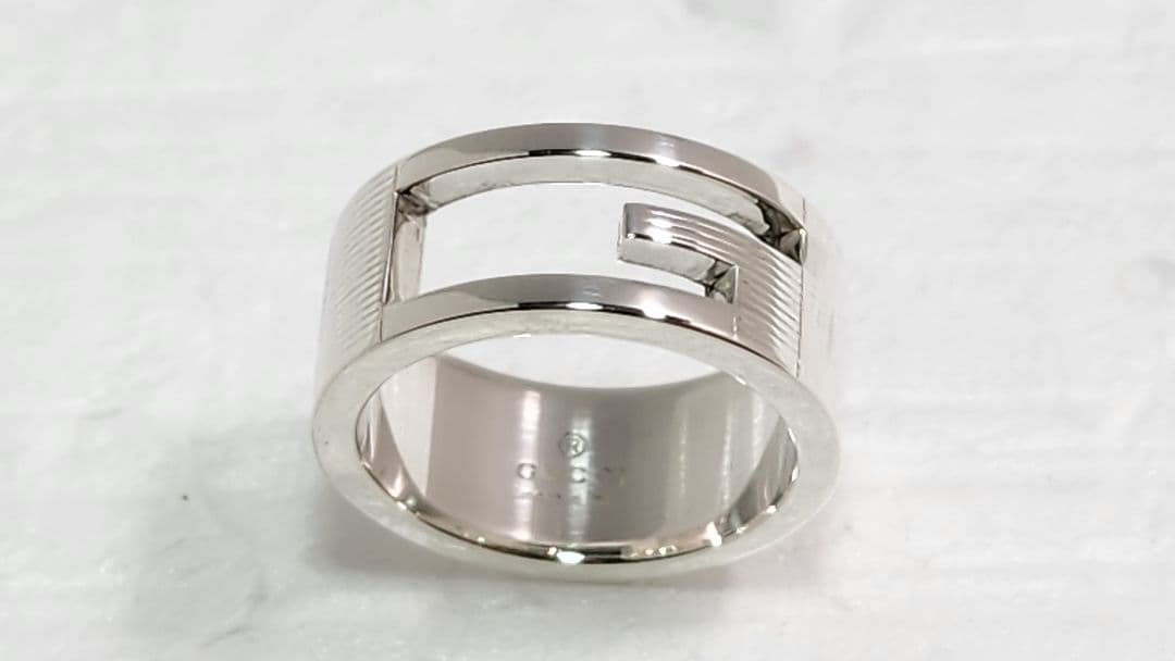 ■美品 GUCCI シルバーリング グッチ 指輪　Silver 925 9号弱