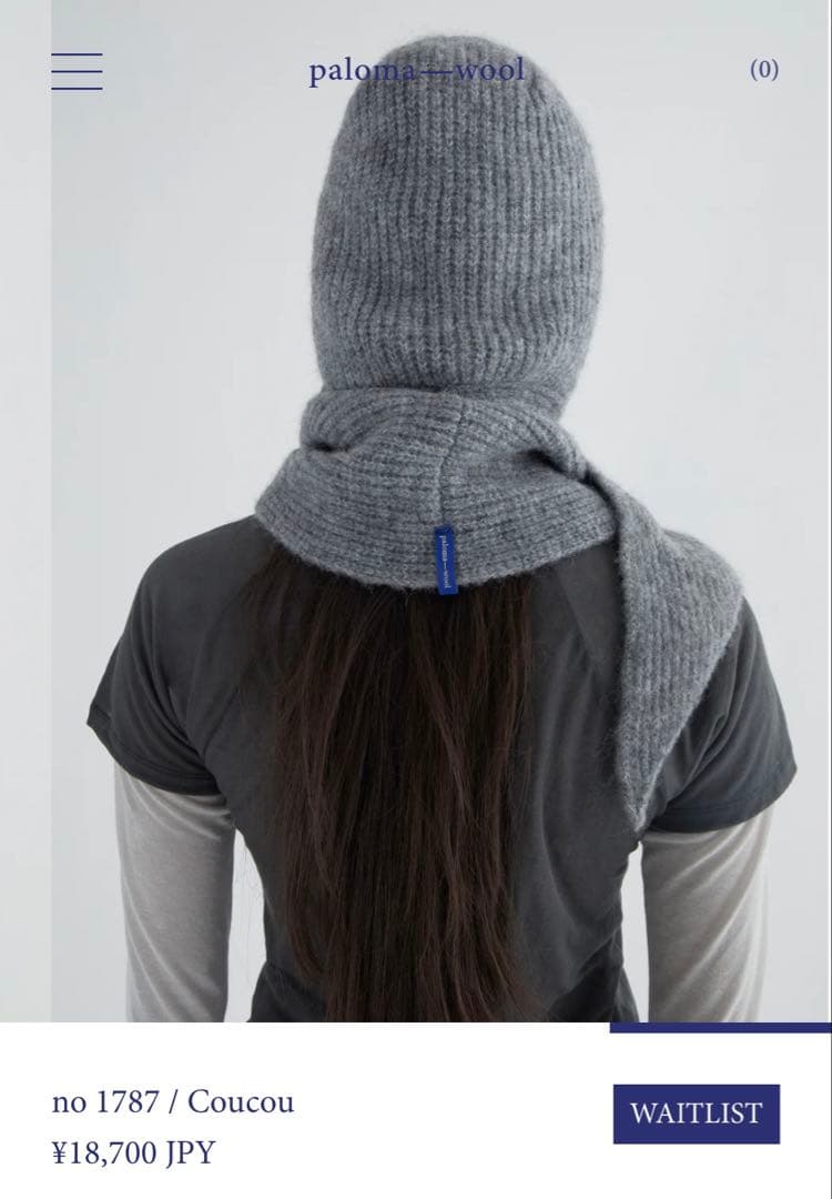 paloma wool フード付きウールマフラー Coucou - メルカリ