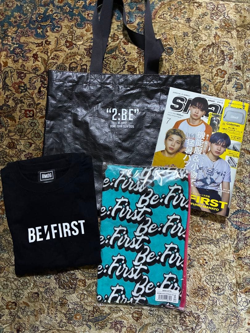 新品未使用　ビーファースト　ロゴタオル　オマケ付き(商品説明お読みください) Amazon｜Be:First（ビーファースト） タオル 萌えグッズ 温泉 家庭用