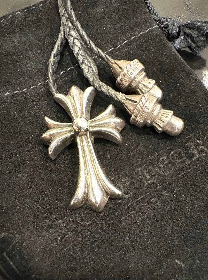 正規品CHROME HEARTS CHスモールクロス　チョーカー