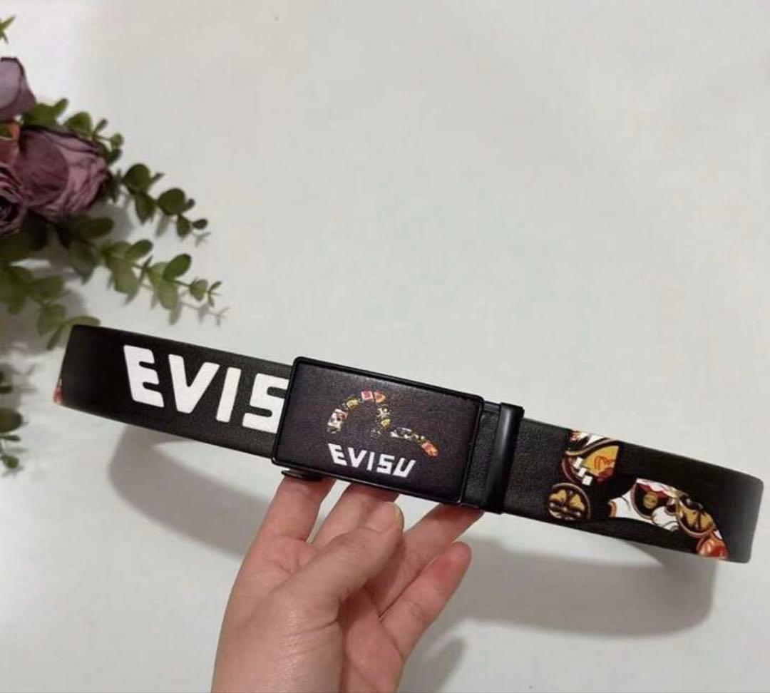 EVISU文字入り ベルト ブラック - メルカリ