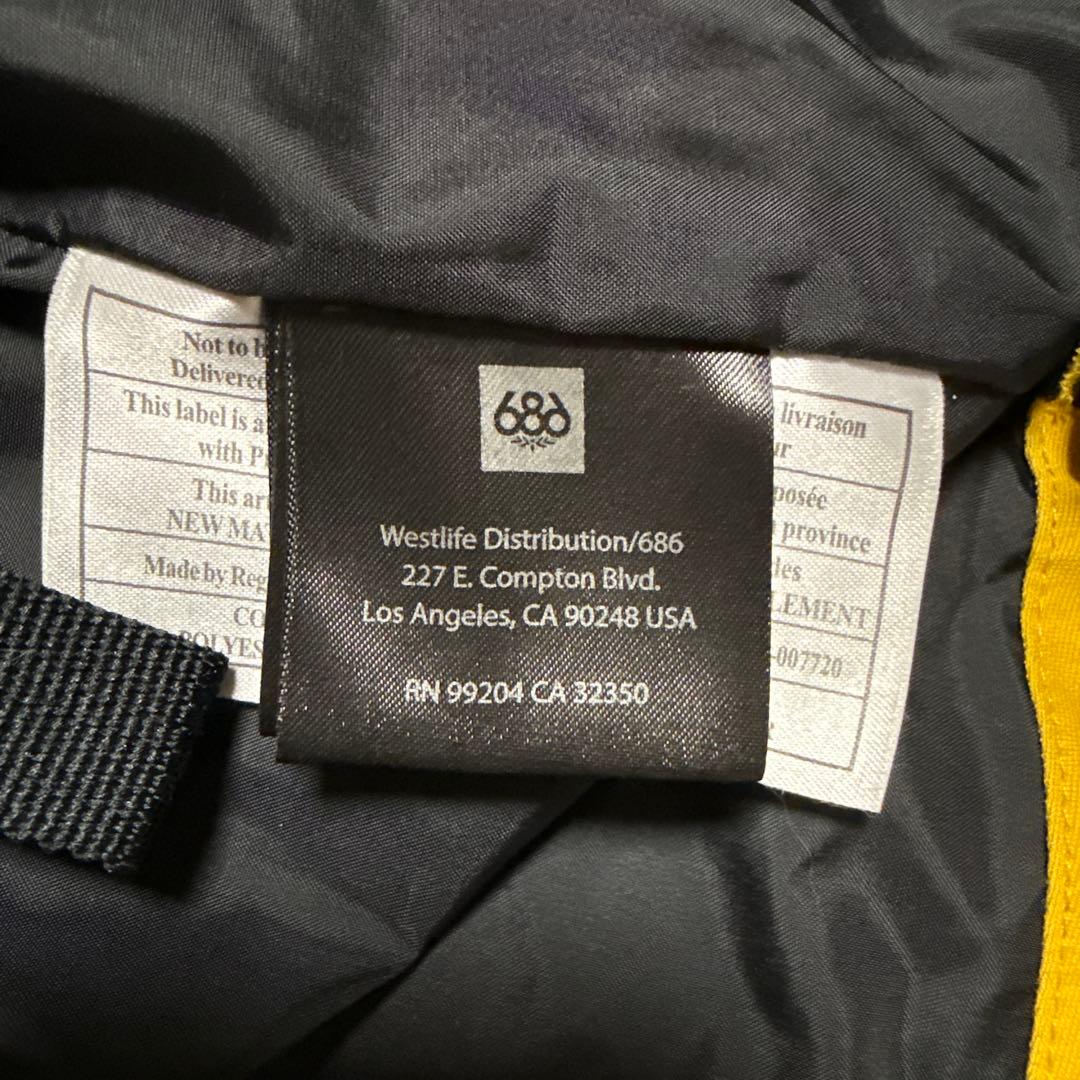 686 スノーボードウェアジャケット ほぼ新品 緑黄 - メルカリ