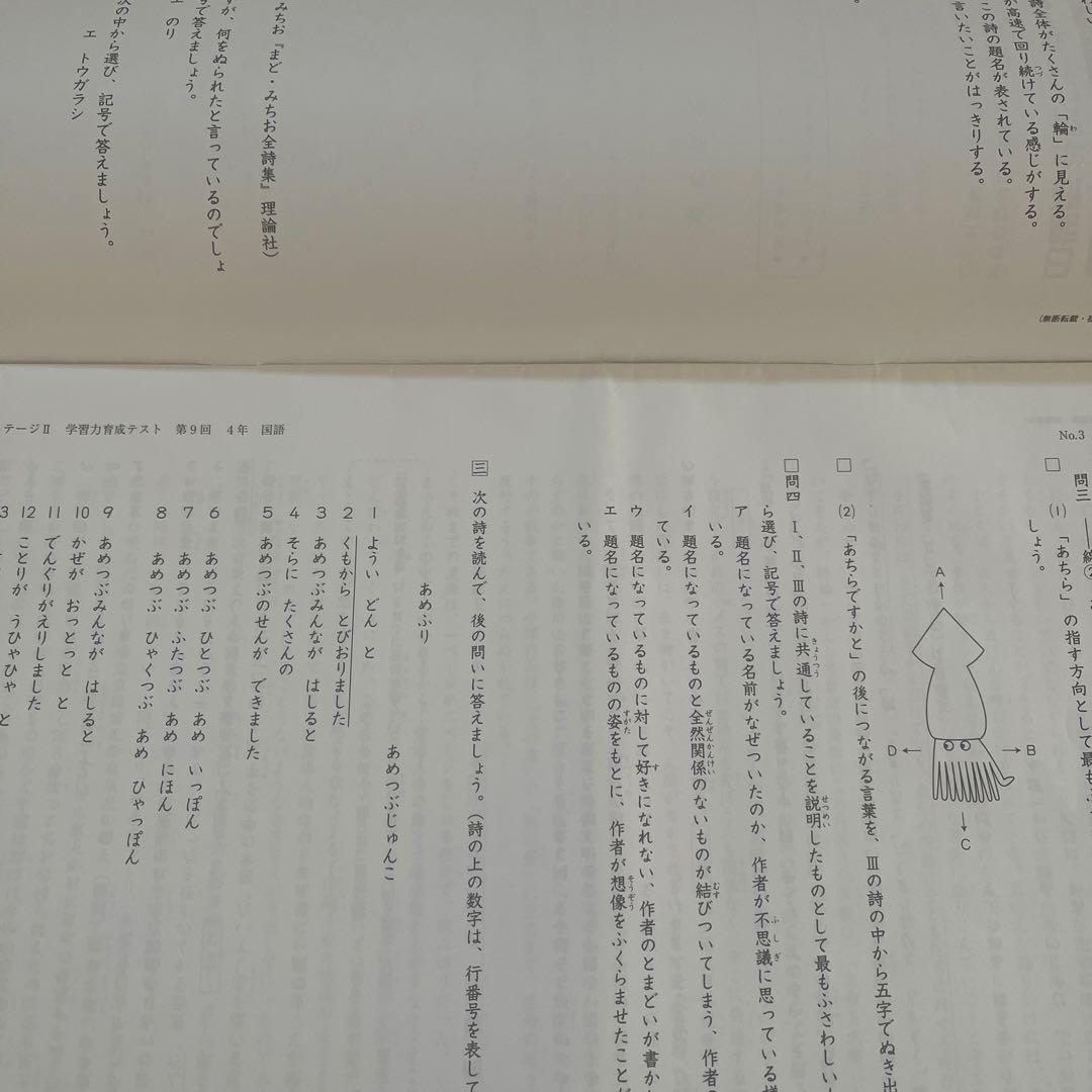 2025年 日能研 4年 ステージⅡ 育成テスト➈ - メルカリ