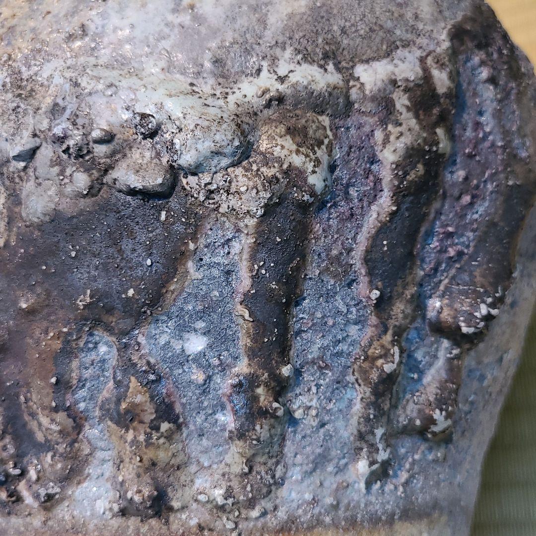 信楽焼 鈴木大弓作 蹲壷 高さ7.5寸（約23cm） 共箱 本物保証 - メルカリ