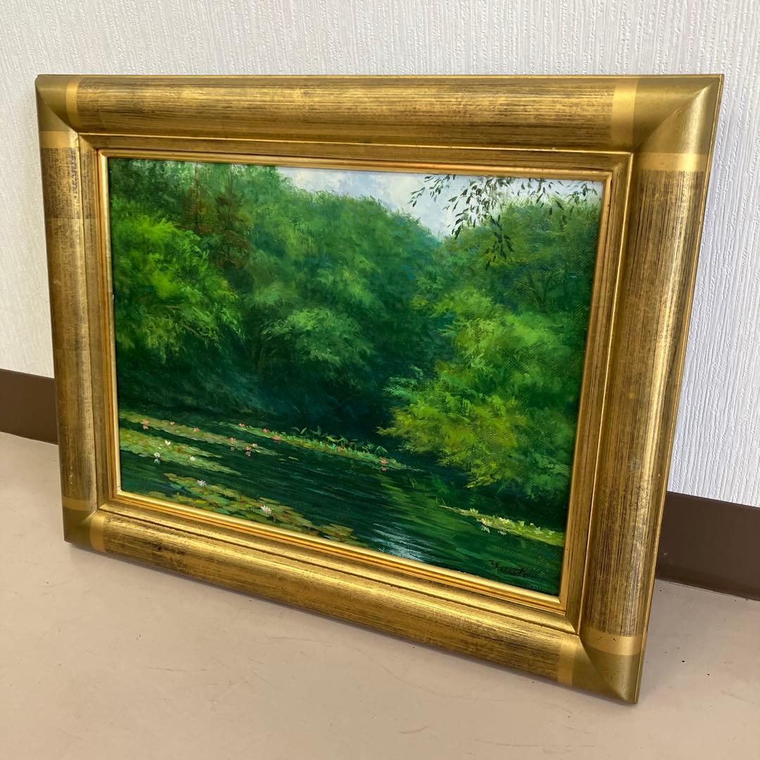 【睡蓮の森】佐藤保春　絵画　油絵