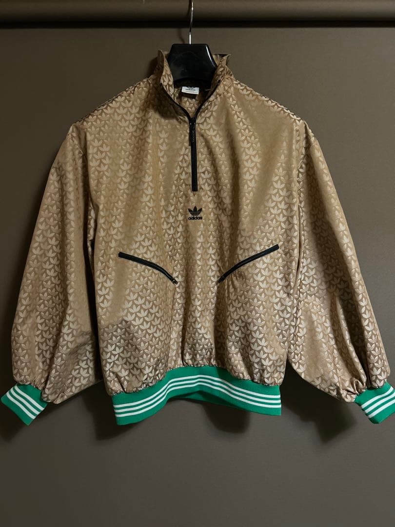 ✨美品 アディカラー 70s ハーフジップ モノグラム ウインドブレーカー